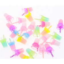 10X Resin Charms Rainbow Drink
