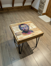 RUSTIC 'JOHN LENNON' INSPIRED COFFEE / SIDE TABLE - 1 of 1 PRINT - UNIQUE