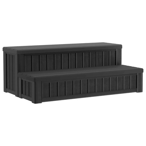 Hot tub step with storage - step,