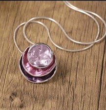 Womens Boho Geo Round Necklace