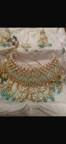 Asian bollywood jewellery set - bollywood,