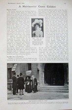 Old Antique Print 1906 William