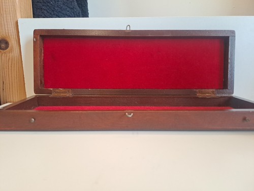 Dark brown cigar box - brown,