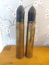 Pair of WW1 Brass Shell
