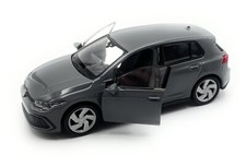 Model Car VW Golf 8 L GTI 1:34-39 Gray Miniature Vehicle