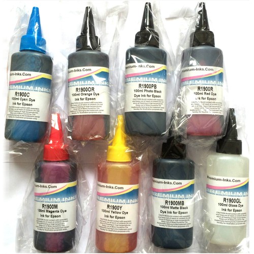100ml dye refill ink bottles - 9*100ml,