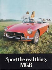 MG, SPORT THE REAL THING MGB (ROADSTER) BROCHURE, PUBLICATION No.2724.