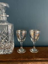 Vintage 1950s Aperitif Glasses Mid Century Retro Set of 2 Home Cocktail Bar