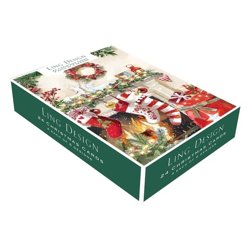 Box christmas cards - box,