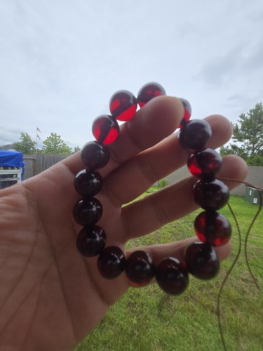 Cherry bakelite beads - cherry,