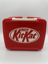 NESTLE/ KIT-KAT Plastic Lunch Box - Retro 1980’s School Days-Vintage