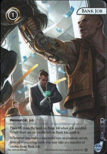 Bank job netrunner promo - netrunner,