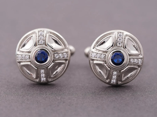 Round cut lab created - cut, sapphire