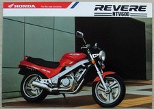 HONDA NTV600 REVERE MOTORCYCLE Sales Brochure 1988 #2C911G