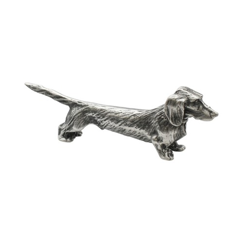 English made pewter dachshund - pewter,