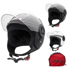 ZORAX Fang Open Face Motorcycle Helmet Motorbike Crash Scratch-Resistant Visor