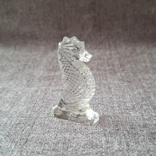 Clear Glass Sea horse Figurine