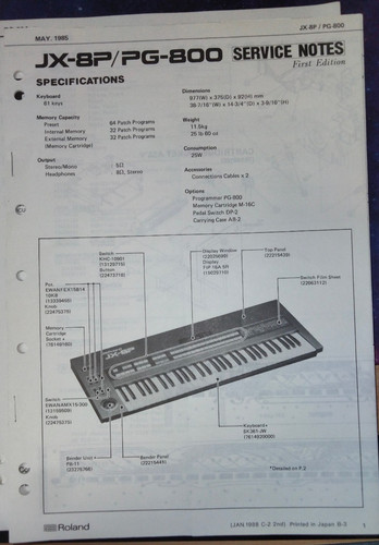Roland 800 may 1985 - jx-8p/pg-800,