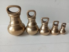 Set of 5 vintage brass bell