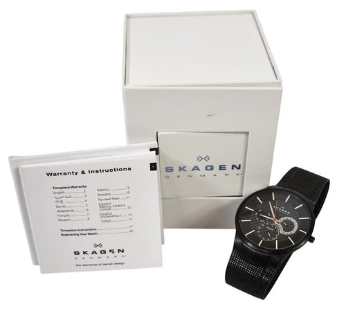Skagen denmark 809xltbb black - skagen,