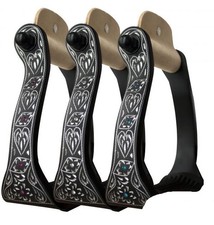 Showman Black Engraved Western