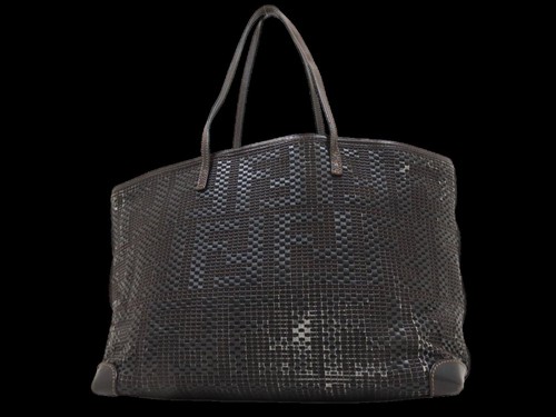Fendi black brown zucca - fendi,