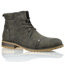 Mens Casual Lace Up Military