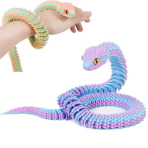 Printed articulated snake - printed,