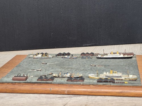 Vintage harbour port model - vintage,