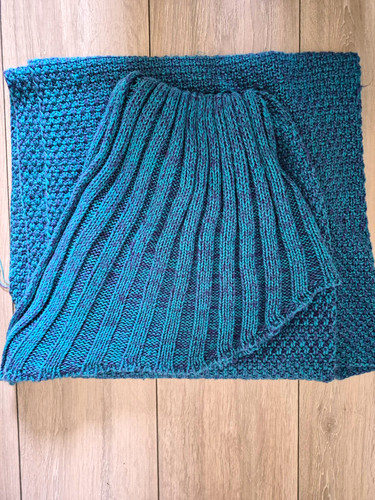 Mermaid tail blanket blue - mermaid,
