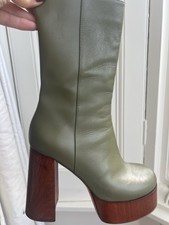 Women's Leather Boots Size 5.