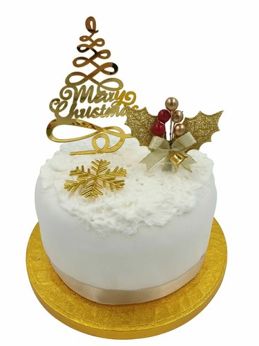 Piece set gold holly merry - set,