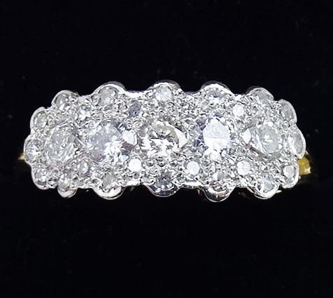 Gorgeous art deco 18ct - , and