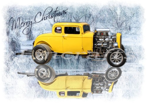 Drag racer christmas xmas - drag,