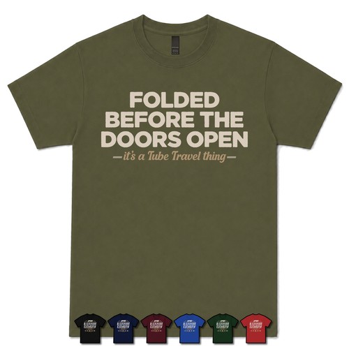 Folded before the - the, doors