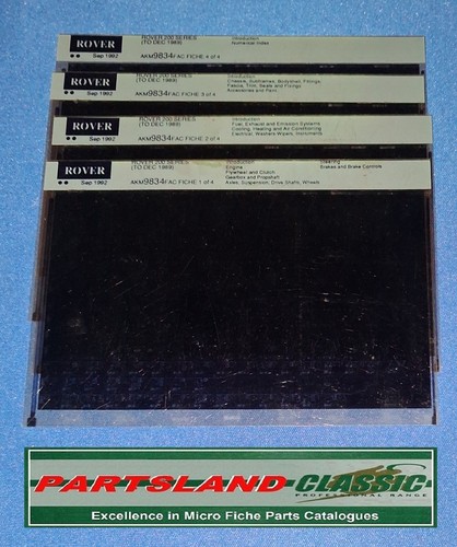 Rtc9834 parts microfiche - rtc9834,