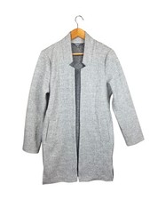 Principles Grey Light Marl Notch Neck Coatigan Jacket Size 12