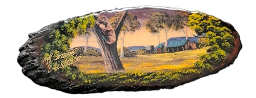 Wood burl art - burl, vintage