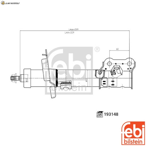 Shock absorber 193148 for ford - for,