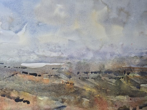 Hebrides scotland watercolour - hebrides,