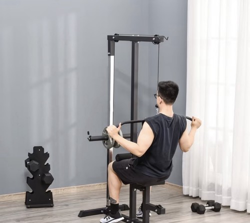 Lat pull down - down, with