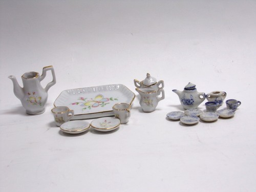 Vintage mini porcelain tea - porcelain,