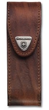 Victorinox Leather Belt Pouch/Sheath. Brown with hook and loop fastener 4.0548