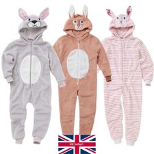 World Book Day Easter Rabbit 1Onesie Onezi Boy Girl Fleece Hood Novelty Jumpsuit