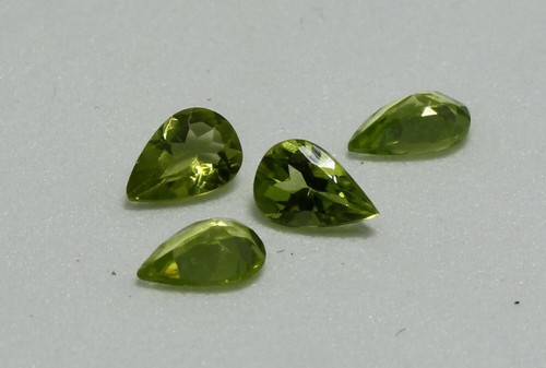 Peridot pear cut - faceted, 6mm