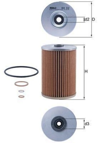 Oil filter mahle - filter, fits