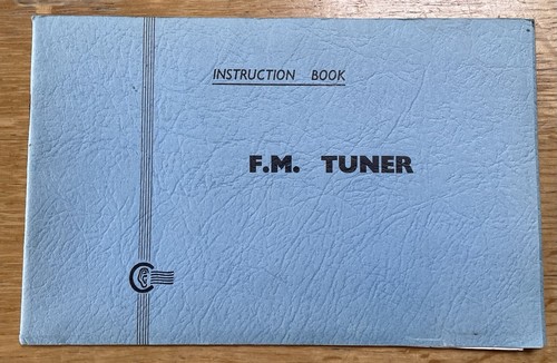 Quad tuner instruction - f.m,