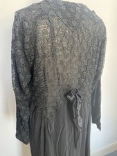 Vintage 1920s 30s Black Lace