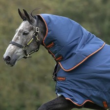 Horseware Rambo Duo Hood 50g - Denim/Orange