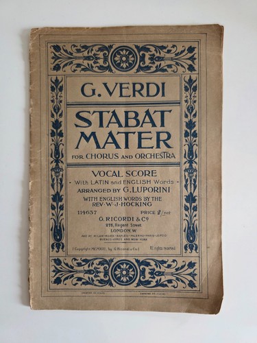 Verdi stabat mater vintage - verdi,